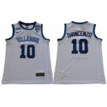 Villanova Wildcats #10 Donte DiVincenzo White Stitched NCAA Basketball Jersey