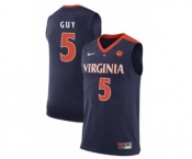 Virginia #5 Kyle Guy Navy Blue Basketball Stitched College Jersey