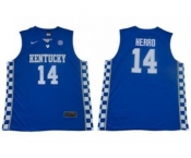 Wildcats #14 Tyler Herro Royal Blue Basketball Elite Stitched College Basketball Jersey