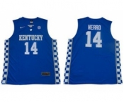 Wildcats #14 Tyler Herro Royal Blue Stitched College Basketball Jersey