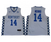 Wildcats #14 Tyler Herro White Basketball Elite Stitched College Basketball Jersey