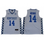 Wildcats #14 Tyler Herro White Elite Stitched College Basketball Jersey