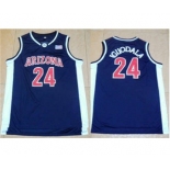 Wildcats #24 Andre Iguodala Navy Blue Basketball Stitched NCAA Jersey