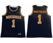 Wolverines #1 Charles Matthews Navy Blue Jordan Brand Stitched College Basketball Jersey