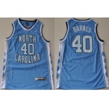 orth Carolina Tar Heels Harrison Barnes #40 Light Blue College Basketball Jersey