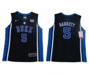 Youth Duke Blue Devils #5 RJ Barrett Black College Basketball Jersey