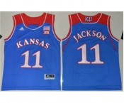 Youth Kansas Jayhawks #11 Josh Jackson Royal Blue Basketball Stitched NCAA Jersey