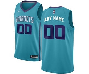 Charlotte Hornets Jordan Brand Teal Swingman Custom Basketball Jersey - Icon Edition