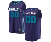 Men's Charlotte Hornets Purple Custom Basketball Jersey - Statement Edition