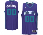 Mens Charlotte Hornets Purple Custom Swingman Road Jersey