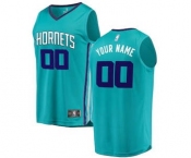 Men's Charlotte Hornets Teal Custom Basketball Jersey - Icon Edition