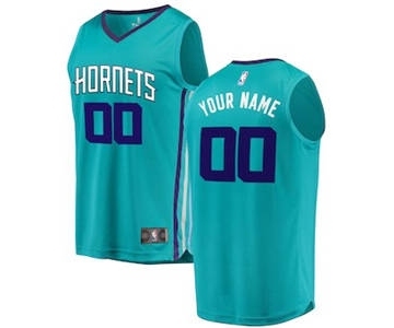 Men's Charlotte Hornets Teal Custom Basketball Jersey - Icon Edition