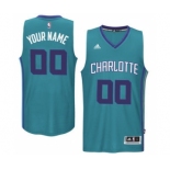 Mens Charlotte Hornets Teal Custom Swingman Alternate Jersey