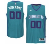 Mens Charlotte Hornets Teal Custom Swingman Alternate Jersey