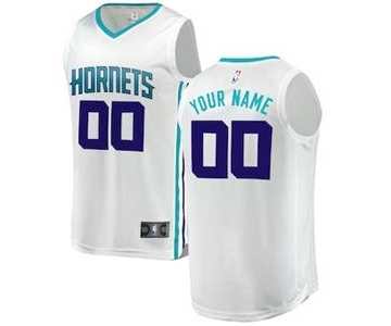 Men's Charlotte Hornets White Custom Basketball Jersey - Association Edition