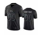 Men Baltimore Ravens Active Player Custom Black Reflective Limited Stitched Football Jersey