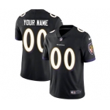 Men's Baltimore Ravens Customized Black Alternate Vapor Untouchable Custom Limited Football Jersey