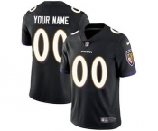 Men's Baltimore Ravens Customized Black Alternate Vapor Untouchable Custom Limited Football Jersey