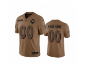 Men's Nike Baltimore Ravens Active Player Custom 2023 Brown Salute To Service Limited Stitched Jersey