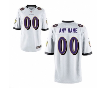 Nike Men's Baltimore Ravens Customized White Game Jersey