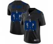 Men's Dallas Cowboys Custom Team Logo Dual Overlap Limited Football Jersey Black