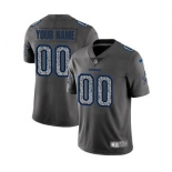 Men's Dallas Cowboys Customized Gray Static Vapor Untouchable Limited Football Jersey