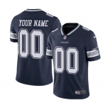 Men's Dallas Cowboys Customized Navy Blue Team Color Vapor Untouchable Custom Limited Football Jersey