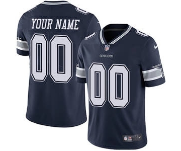 Men's Dallas Cowboys Customized Navy Blue Team Color Vapor Untouchable Custom Limited Football Jersey