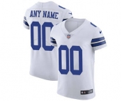 Men's Dallas Cowboys Customized White Vapor Untouchable Custom Elite Football Jersey