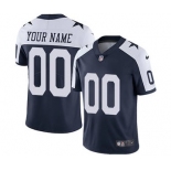 Youth Dallas Cowboys Customized Navy Blue Throwback Alternate Custom Football Jerse