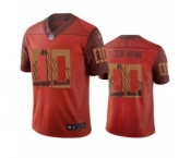 Men's 49ers Customized Vapor Limited City Edition Orange Jersey