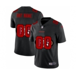 Men's San Francisco 49ers Custom Team Logo Dual Overlap Limited Football Jersey Black