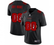 Men's San Francisco 49ers Custom Team Logo Dual Overlap Limited Football Jersey Black