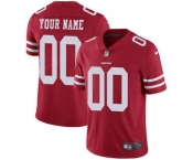 Men's San Francisco 49ers Customized Red Team Color Vapor Untouchable Custom Limited Football Jersey