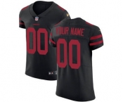 Men's San Francisco 49ers Customized Black Alternate Vapor Untouchable Custom Elite Football Jersey