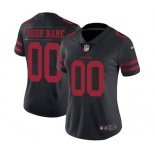 Women's San Francisco 49ers Customized Black Alternate Jersey