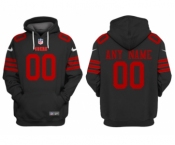 Men's San Francisco 49ers Customized Black Alternate Pullover Hoodie