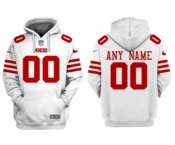 Men's San Francisco 49ers Customized White Alternate Pullover Hoodie