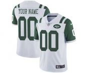 Men's New York Jets Customized White Vapor Untouchable Custom Limited Football Jersey