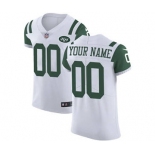 Men's New York Jets Customized White Vapor Untouchable Custom Elite Football Jersey