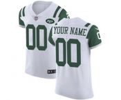 Men's New York Jets Customized White Vapor Untouchable Custom Elite Football Jersey