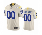 Men's Los Angeles Rams Custom Bone 2020 New Football Vapor Limited Jersey