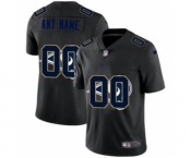 Men's Los Angeles Rams Custom Team Logo Dual Overlap Limited Football Jersey Black