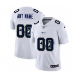 Men's Los Angeles Rams Custom White Team Logo Dual Overlap Limited Football Jersey