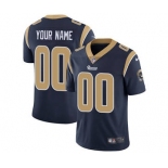 Men's Los Angeles Rams Customized Navy Blue Team Color Vapor Untouchable Custom Limited Football Jersey