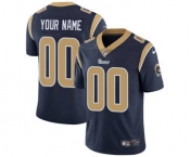 Men's Los Angeles Rams Customized Navy Blue Team Color Vapor Untouchable Custom Limited Football Jersey