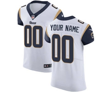 Men's Los Angeles Rams Customized White Vapor Untouchable Custom Elite Football Jersey