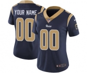 Women's Los Angeles Rams Navy Blue Home Customized Jersey