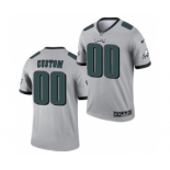 Men's Philadelphia Eagles ACTIVE PLAYER Custom Silver 2021 Inverted Legend Stitched Jersey