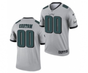 Men's Philadelphia Eagles ACTIVE PLAYER Custom Silver 2021 Inverted Legend Stitched Jersey